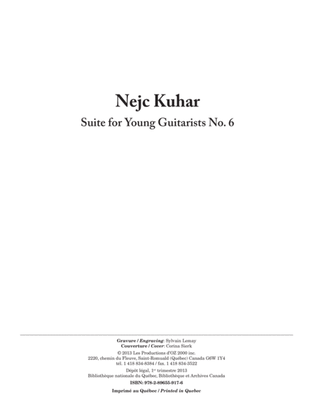 Book cover for Suite for Young Guitarists No. 6