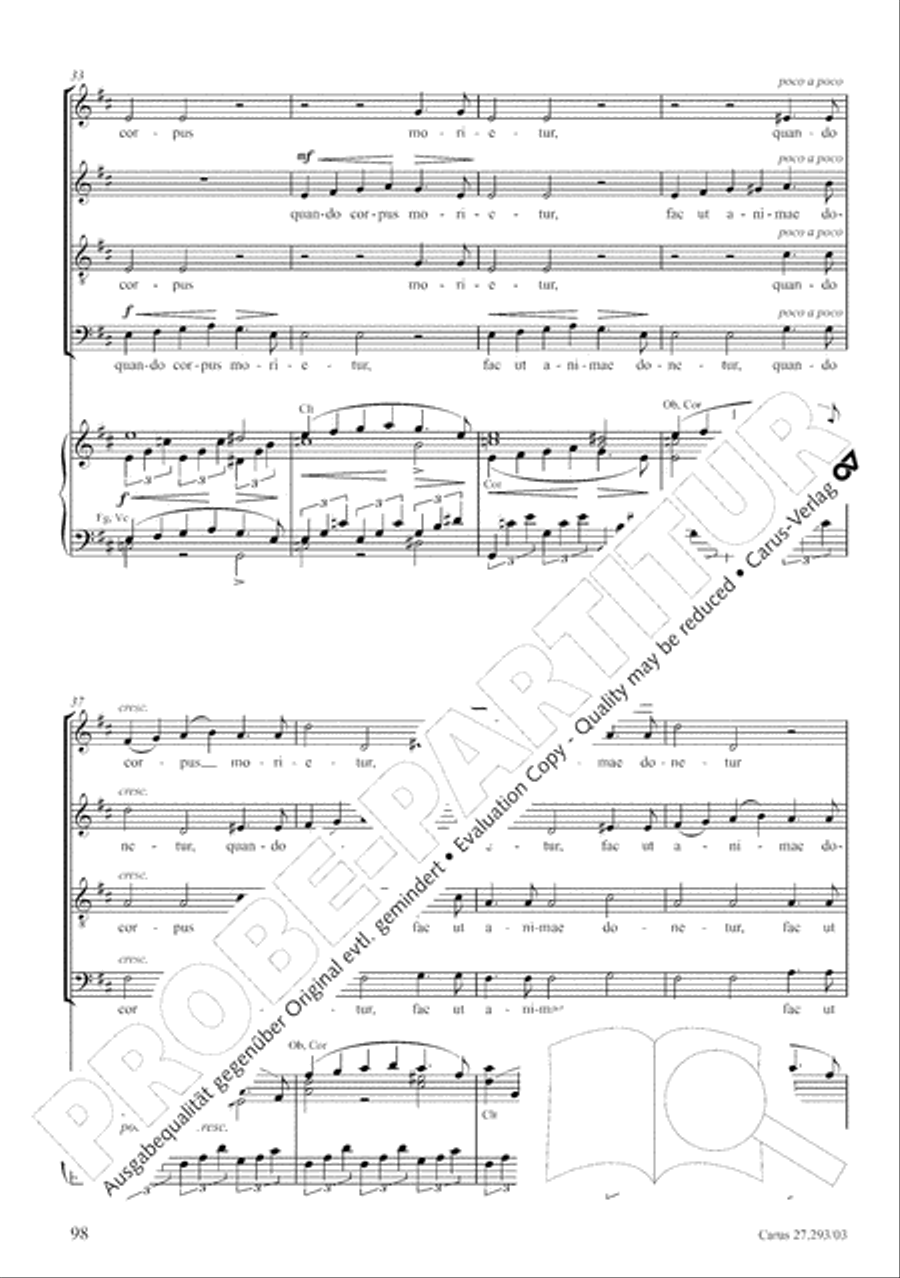 Stabat mater 4-Part scores gallery preview page 105