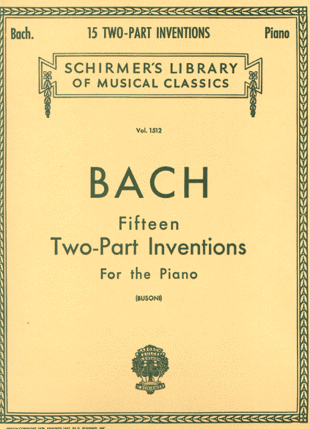 Johann Sebastian Bach: 15 Two-Part Inventions