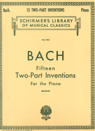 Book cover for 15 Two-Part Inventions