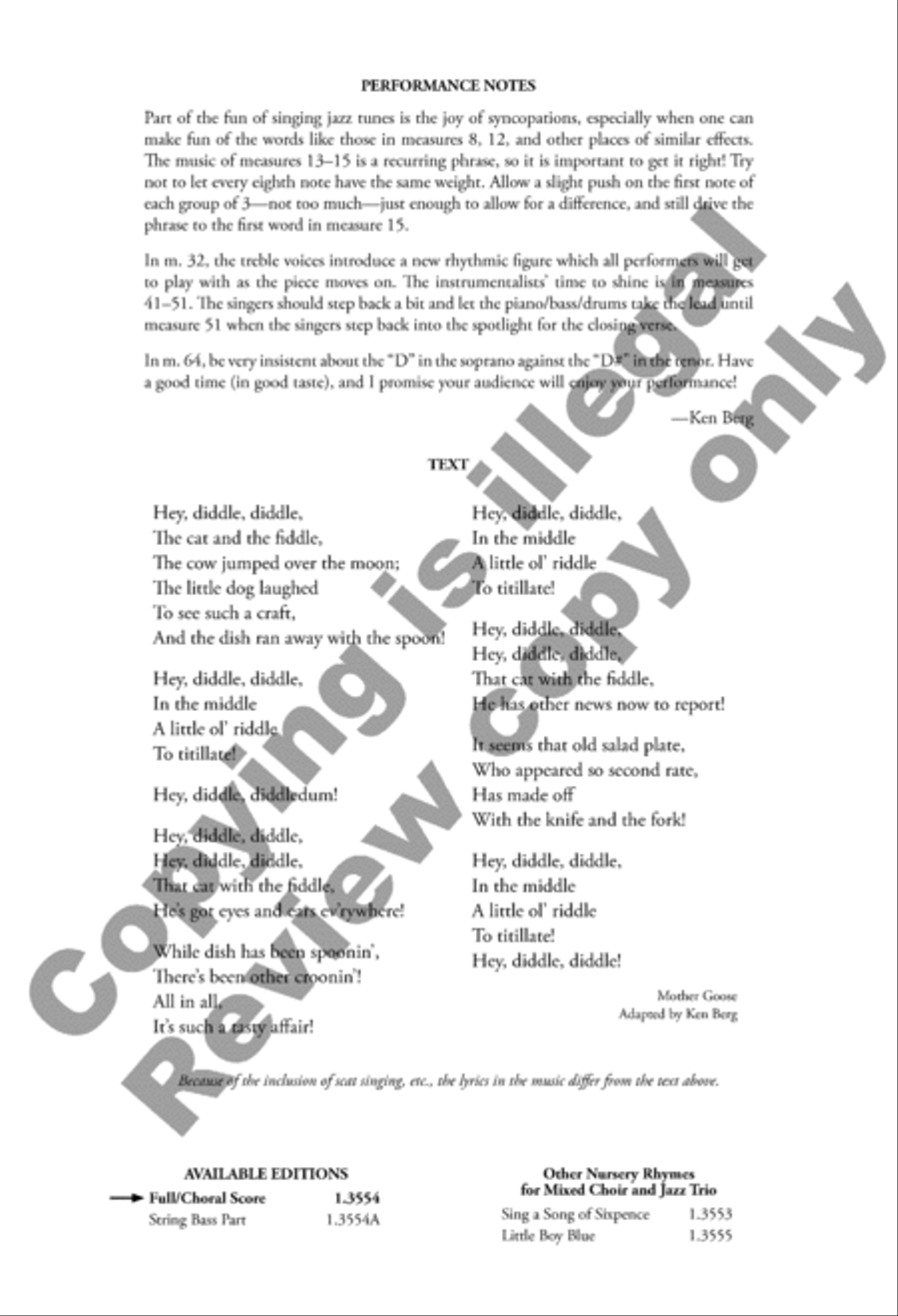 Hey, Diddle, Diddle Divisi scores gallery preview page 2