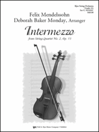 Book cover for Intermezzo - Score