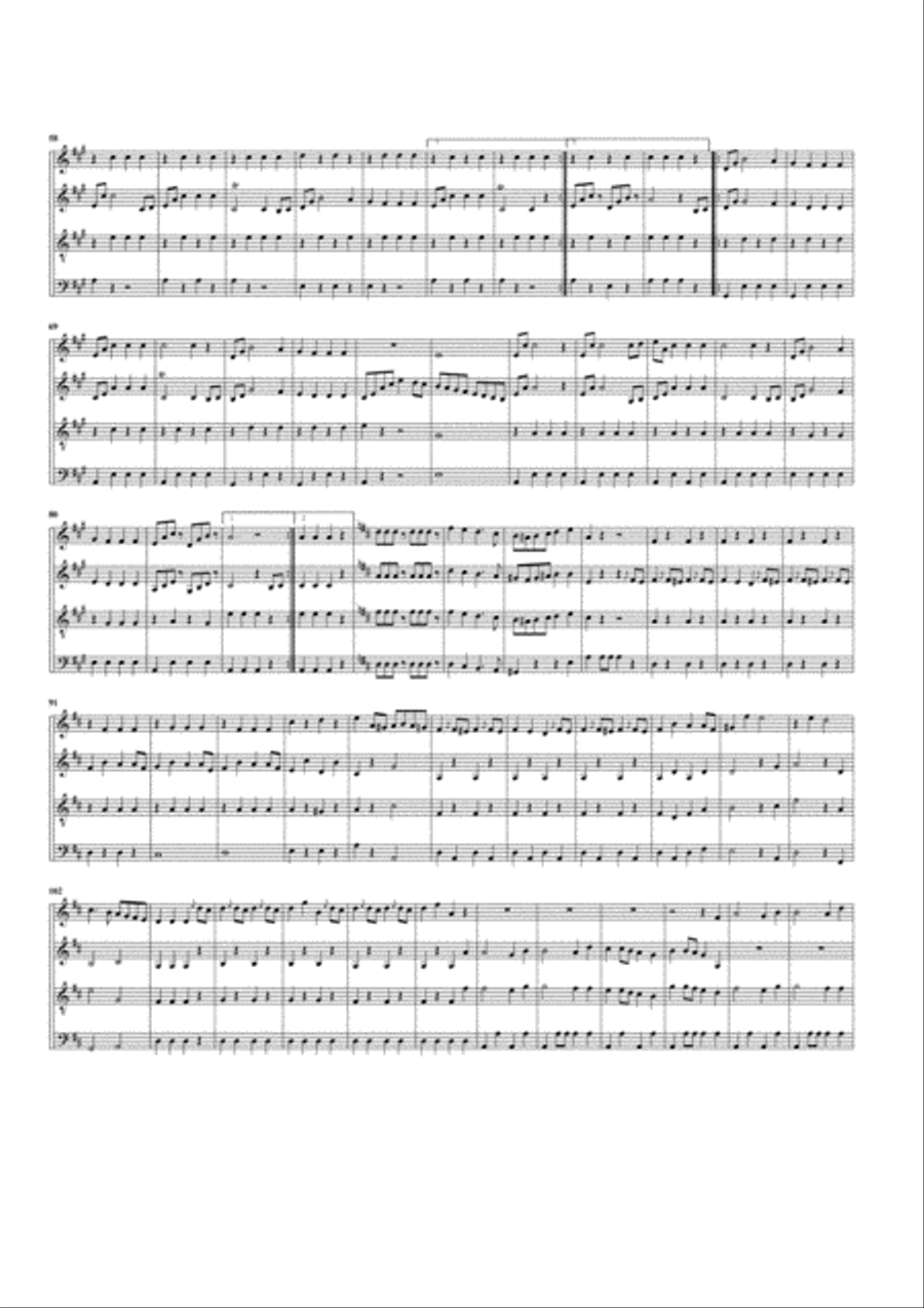 Radetzky-Marsch (arrangement for 4 recorders) Recorder scores gallery preview page 2