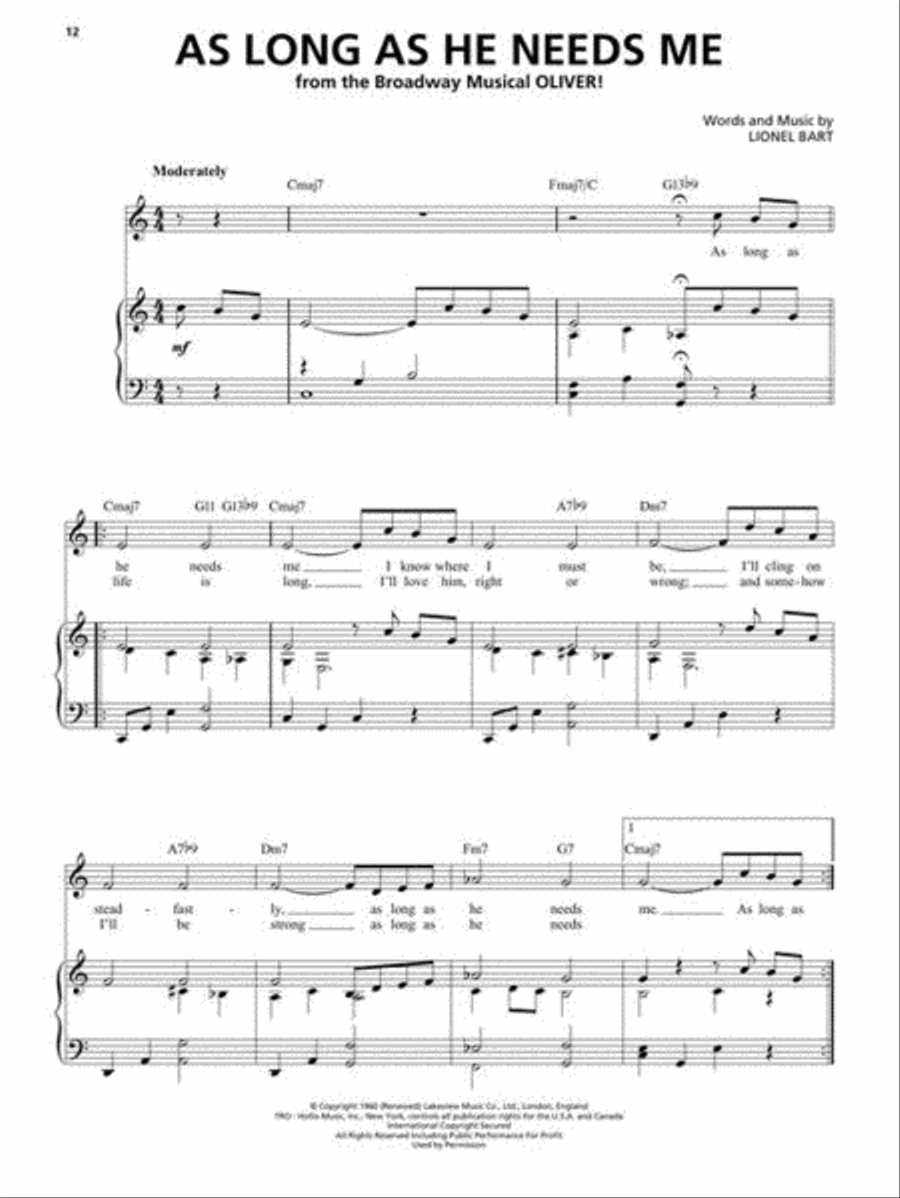 First 50 Broadway Songs You Should Sing High Voice scores gallery preview page 7