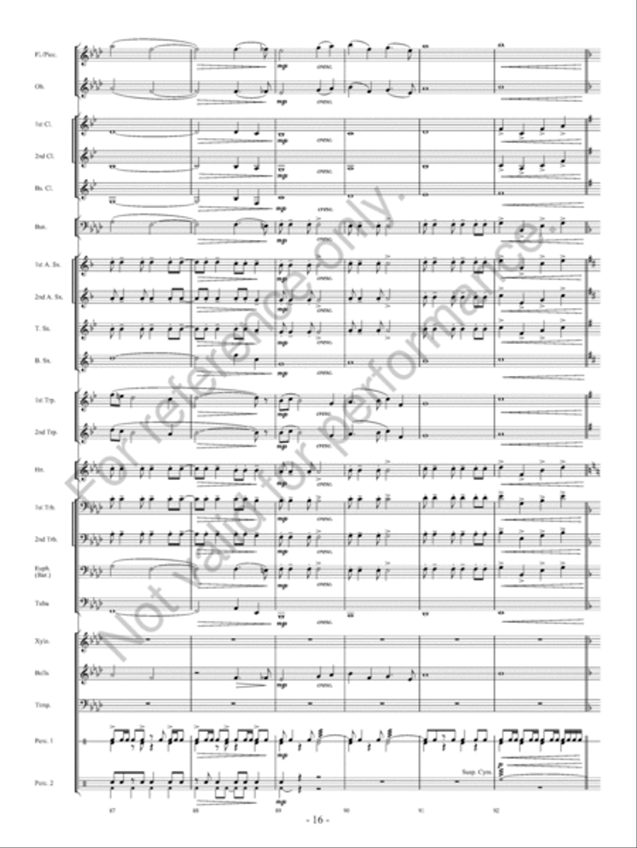 On The Banks… Concert Band scores gallery preview page 17