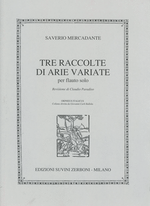 Book cover for Tre Raccolte Di Arie Variate