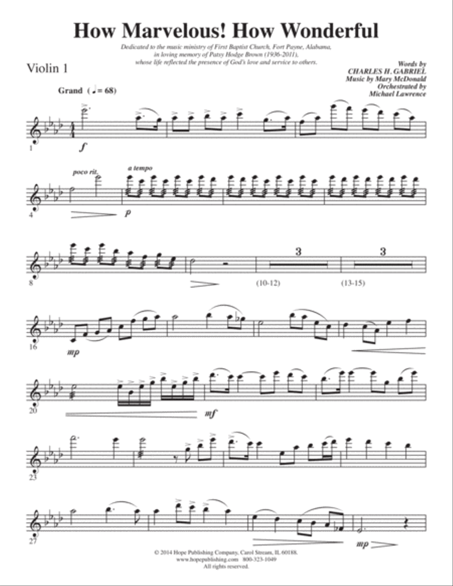 How Marvelous! How Wonderful! 4-Part scores gallery preview page 55