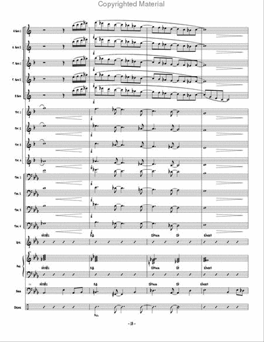 Amaryillis Jazz Ensemble scores gallery preview page 14
