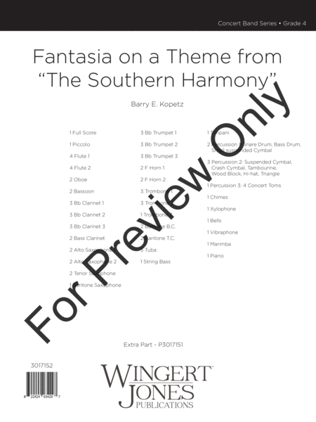 Fantasia on a Theme from "The Southern Harmony" image number null