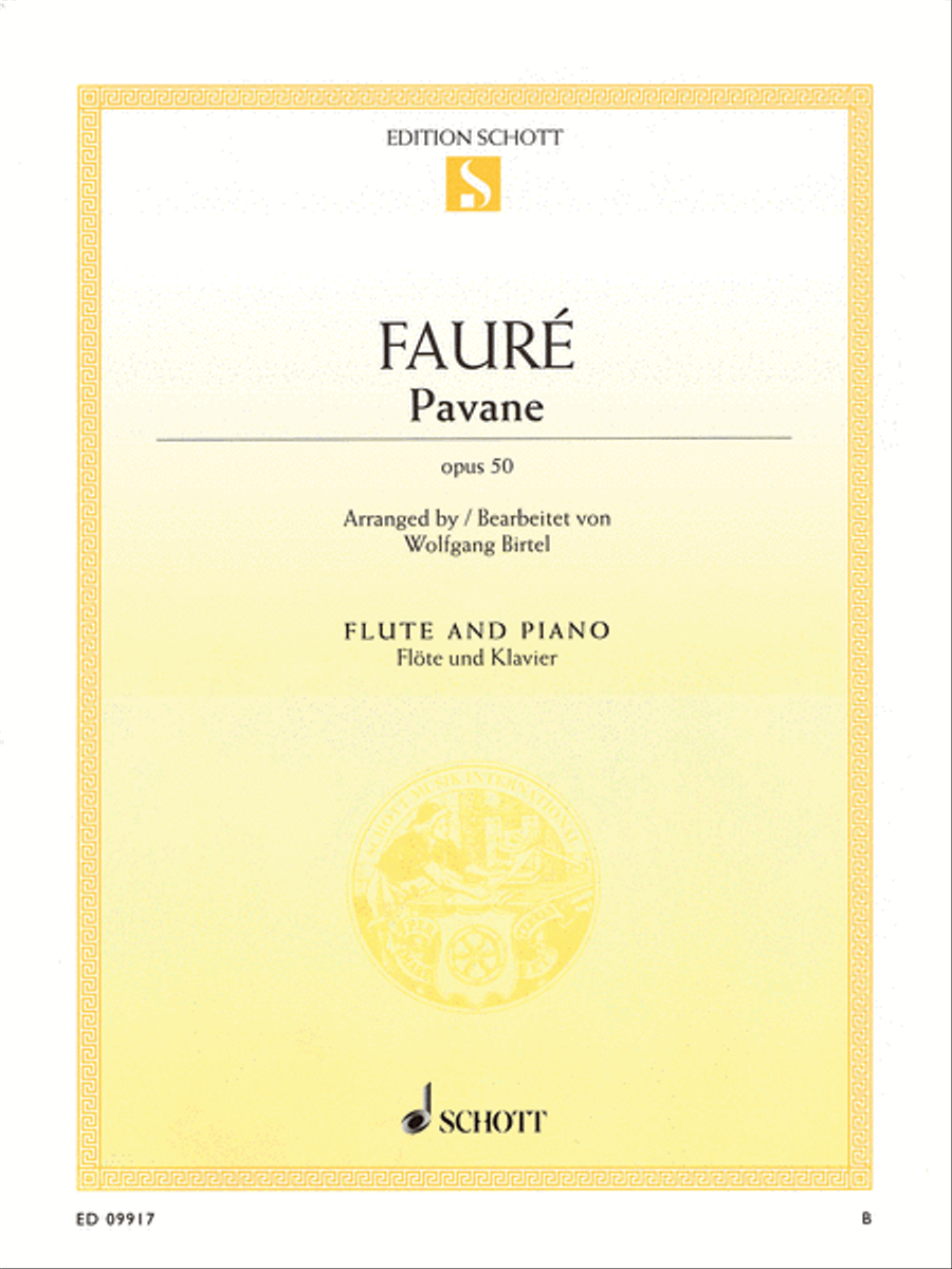 Pavane, Op. 50 Flute Solo scores gallery preview page 1