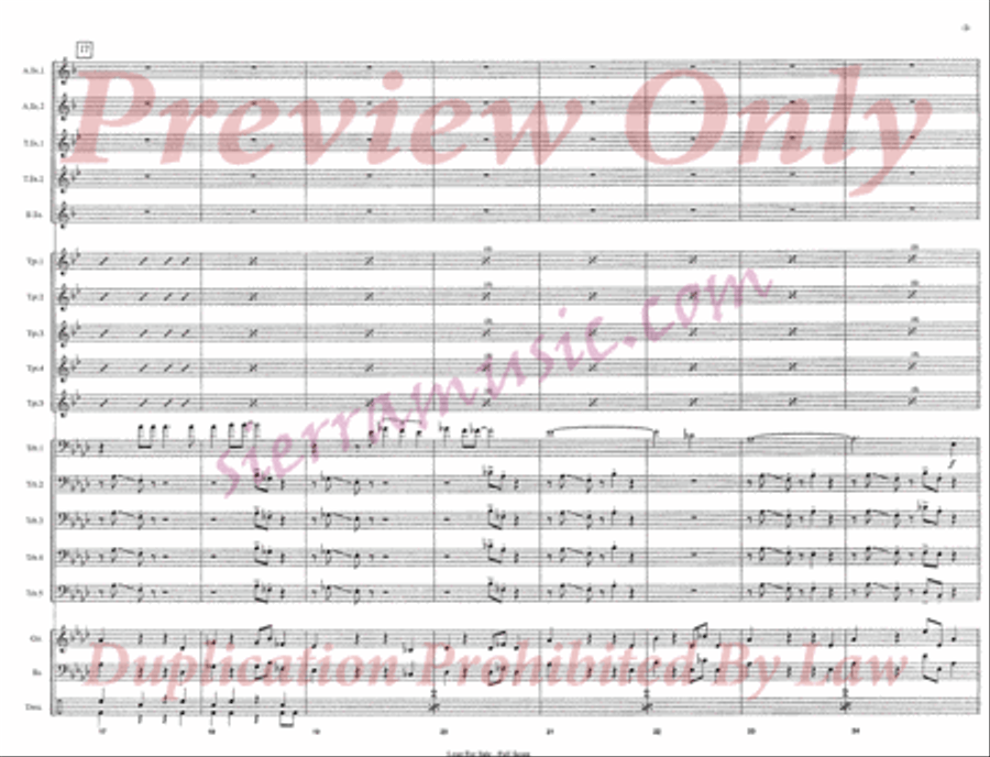 Love For Sale Jazz Ensemble scores gallery preview page 4