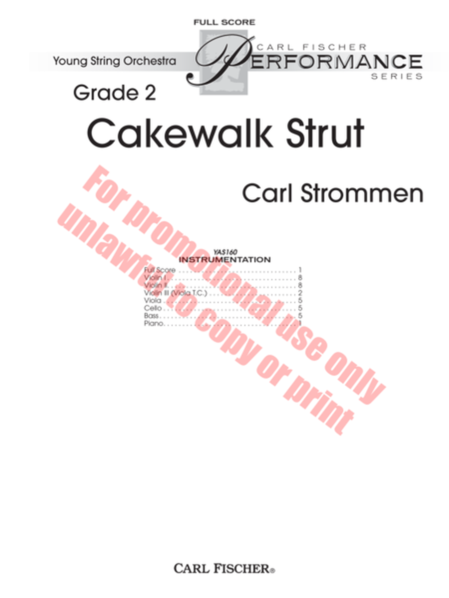 Cakewalk Strut image number null