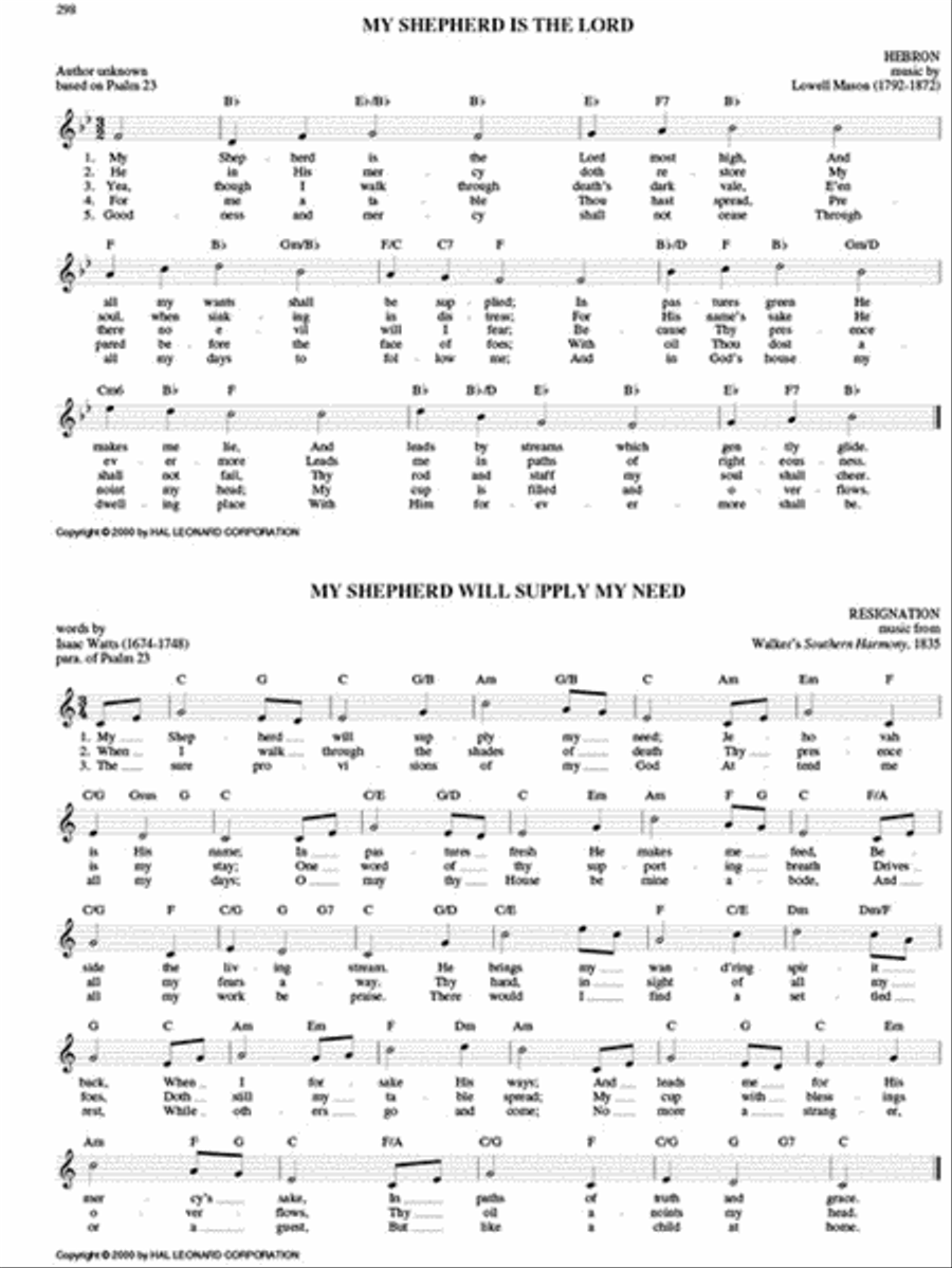 The Hymn Fake Book Piano scores gallery preview page 3