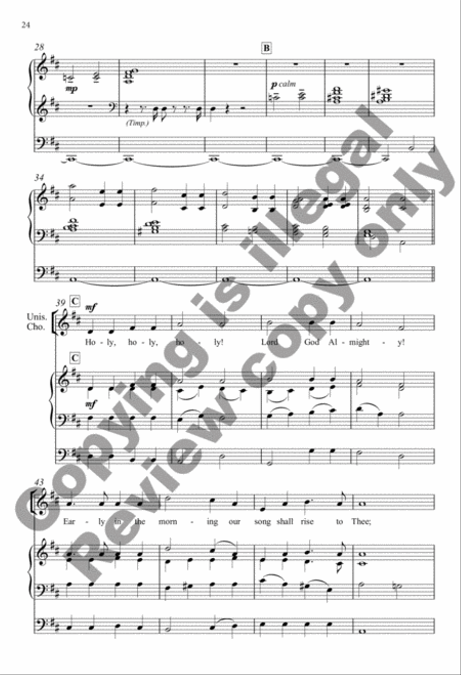 Selected Sacred Choral Works of Julian Wachner, Volume 2 4-Part scores gallery preview page 14