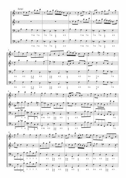 Corelli, Sonata op.3 n.3 in B flat major