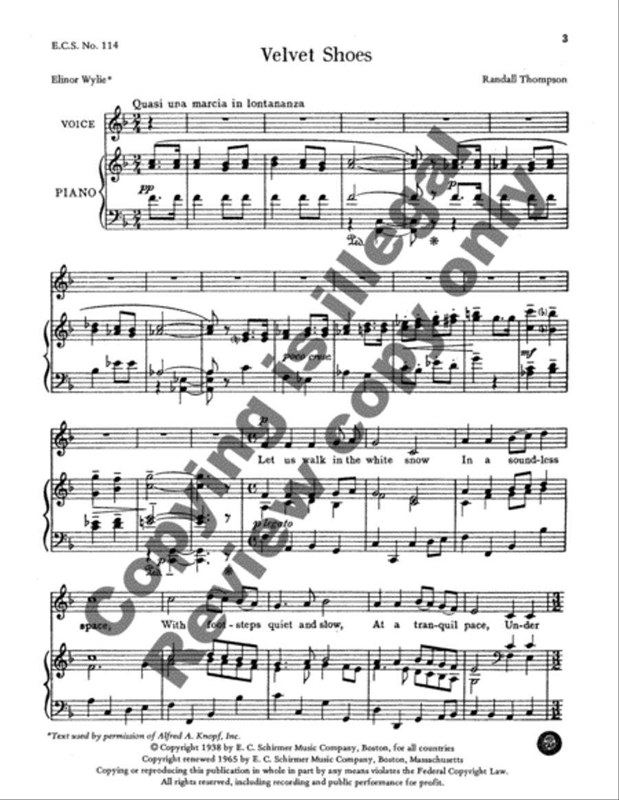 Velvet Shoes Medium Voice scores gallery preview page 3