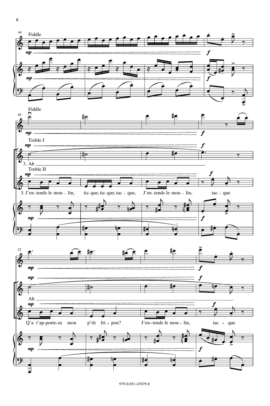 J'entends Le Moulin 2-Part scores gallery preview page 5