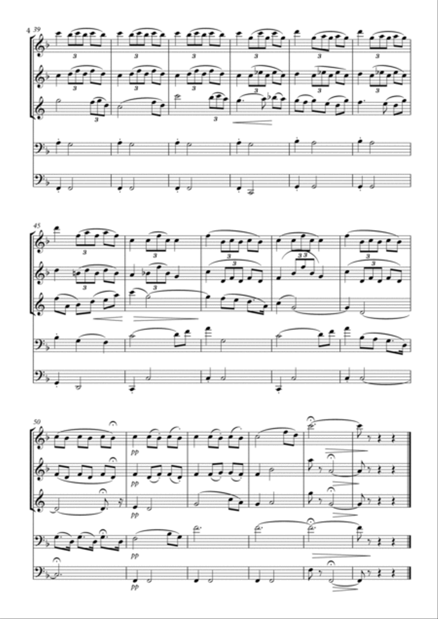 Cradle Song Woodwind Ensemble scores gallery preview page 4
