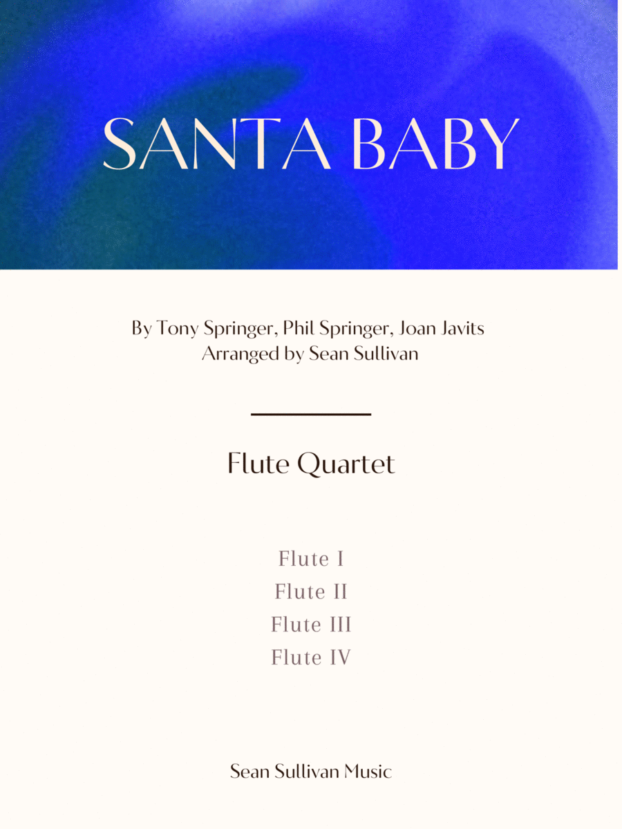 Santa Baby Woodwind Ensemble scores gallery preview page 1