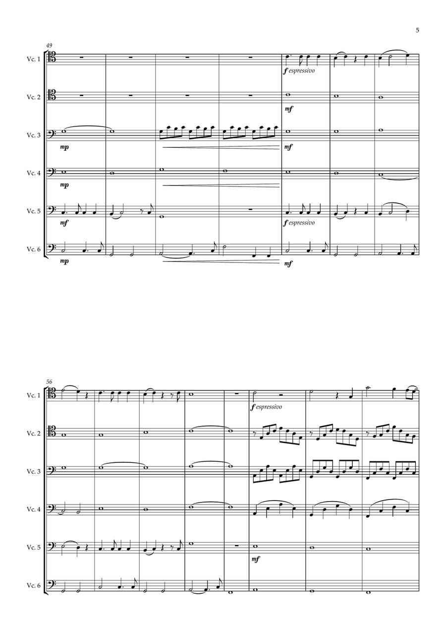 My Heart Will Go On (love Theme From 'titanic') String Orchestra scores gallery preview page 5