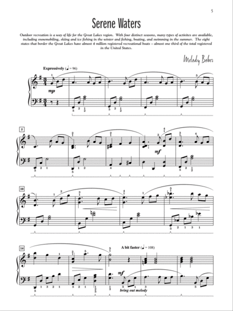 The Great Lakes The Great Lakes Piano Solo scores gallery preview page 3