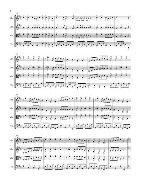 Jewish Medley: String Quartet image number null