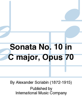 Book cover for Sonata No. 10 In C Major, Opus 70
