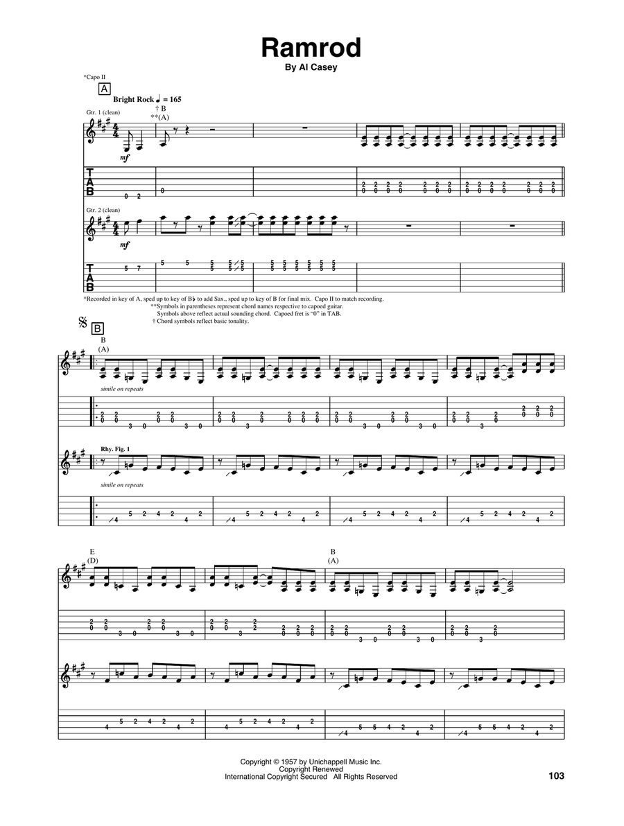 Ramrod Acoustic Guitar scores gallery preview page 1