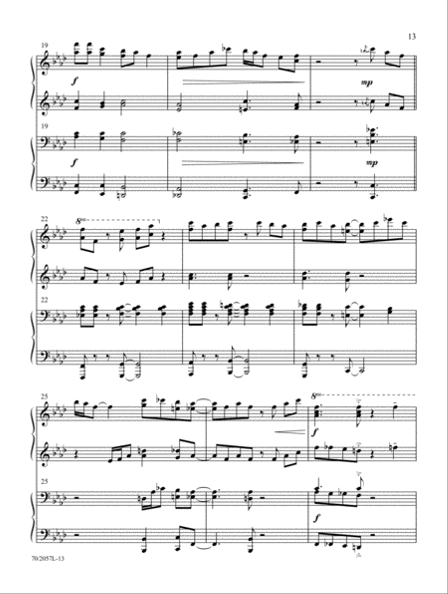 Everlasting Arms Piano Duet scores gallery preview page 7