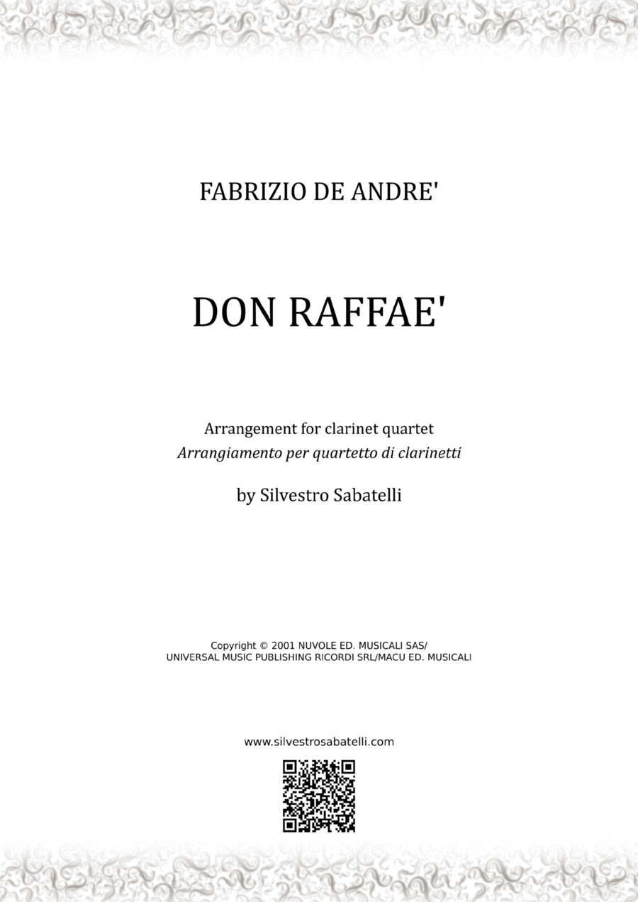 Don Raffae' Woodwind Quartet scores gallery preview page 1