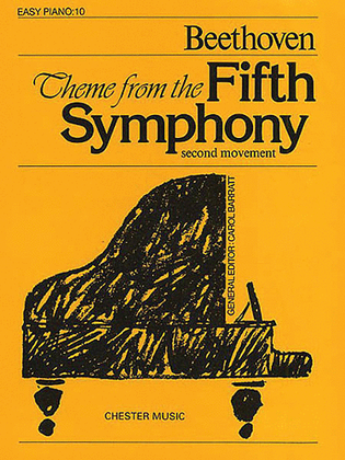 Book cover for Theme from the Fifth Symphony (Easy Piano No.10)