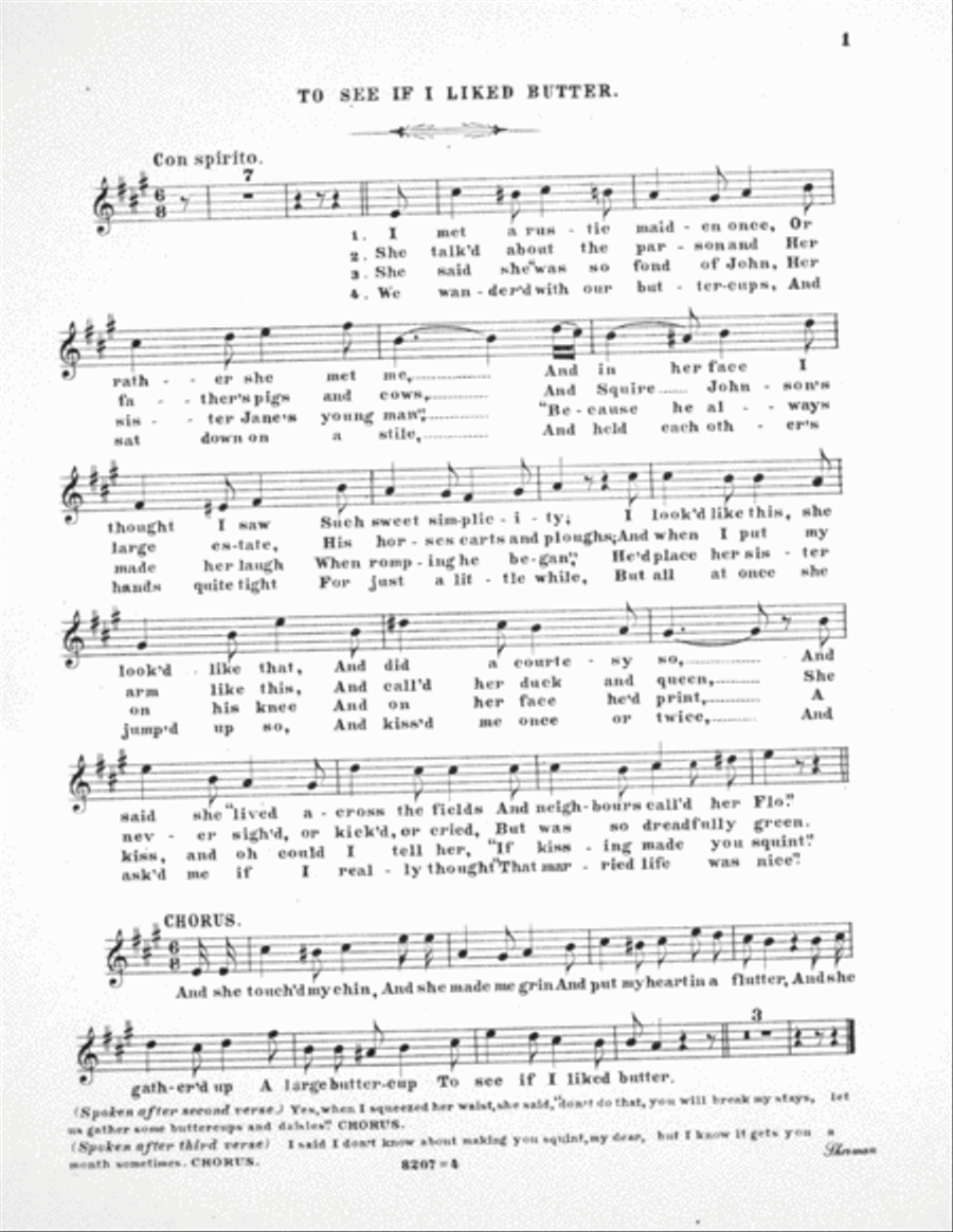 To See If I Liked Butter Voice scores gallery preview page 2