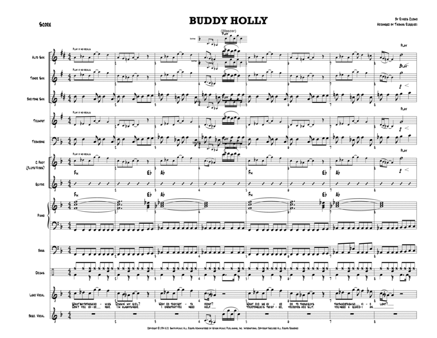 Buddy Holly Large Ensemble scores gallery preview page 1