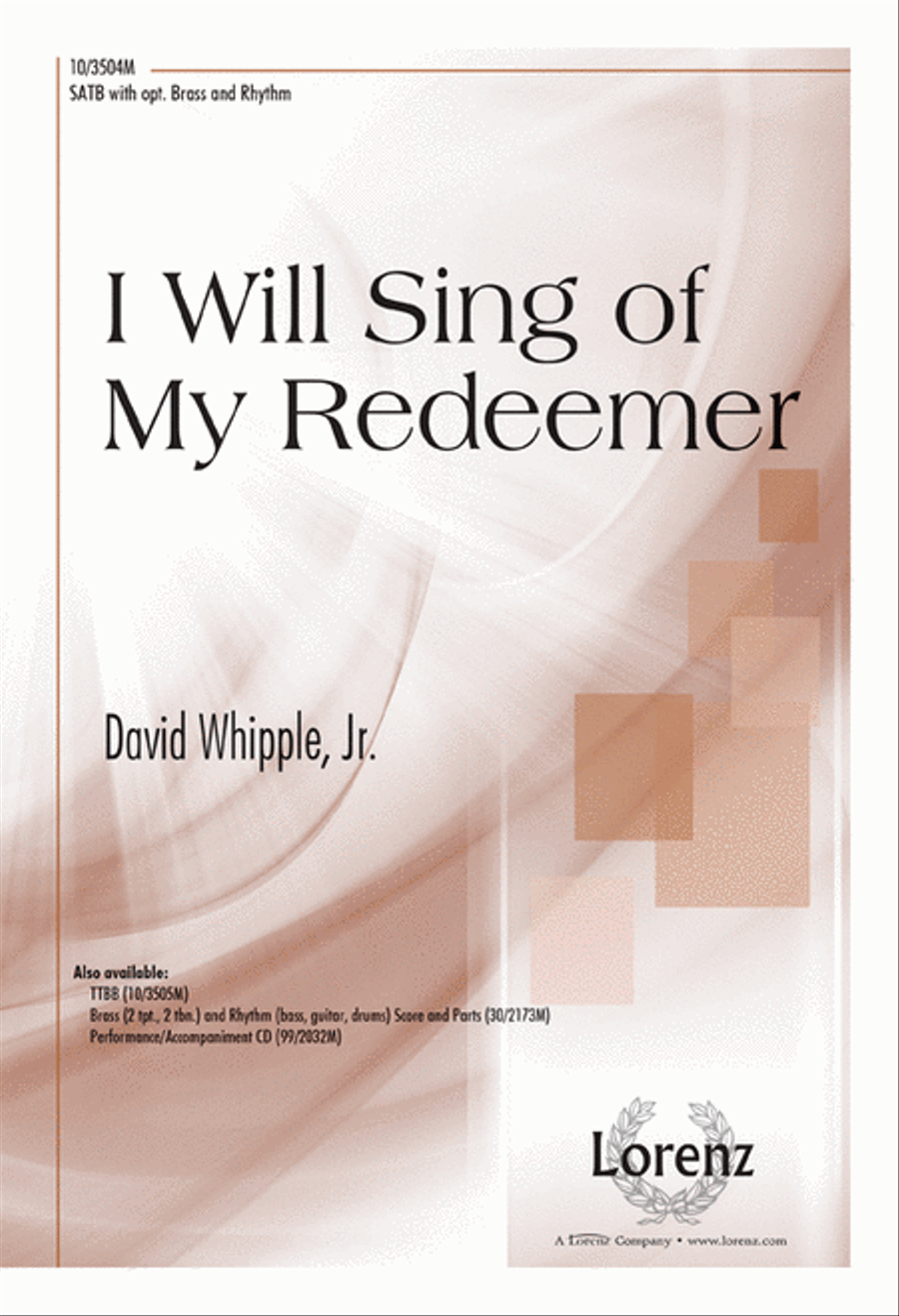 I Will Sing of My Redeemer 4-Part scores gallery preview page 1