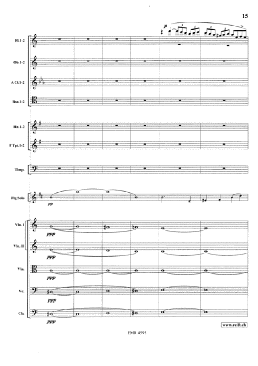 Concerto in A minor Orchestra scores gallery preview page 17