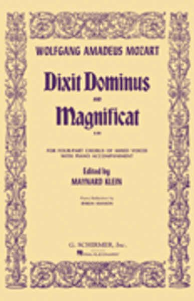 Dixit Dominus and Magnificat, K.193