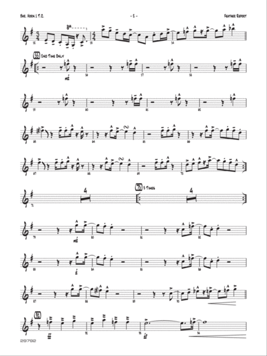 Feather Report: Baritone T.C. Jazz Ensemble scores gallery preview page 2