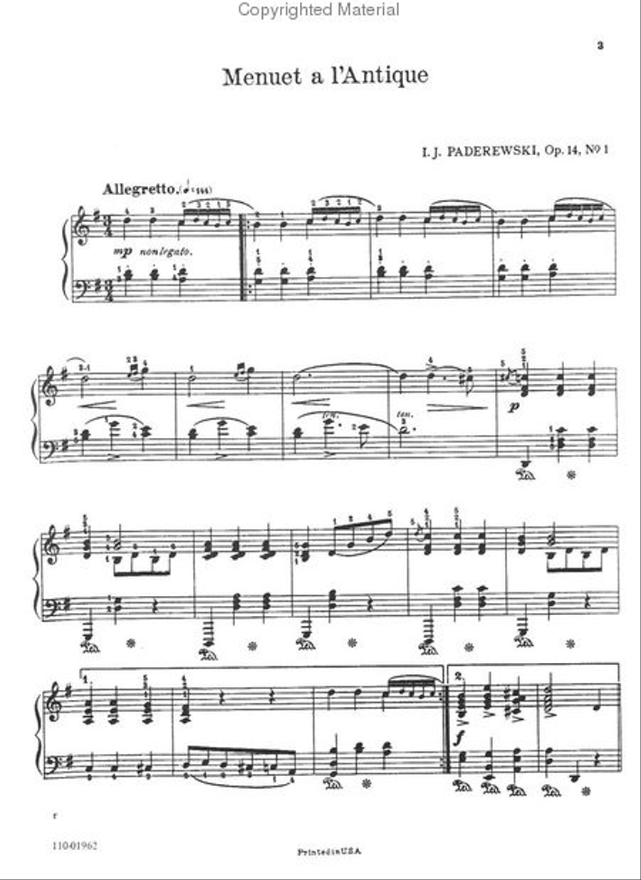 Menuet a l'Antique Menuet a l'Antique Chamber Music scores gallery preview page 2