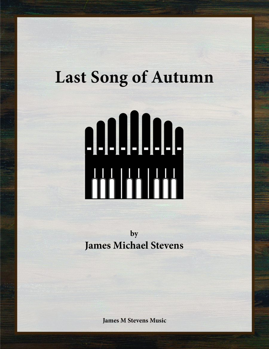 Last Song of Autumn - Organ Solo Organ Solo scores gallery preview page 1