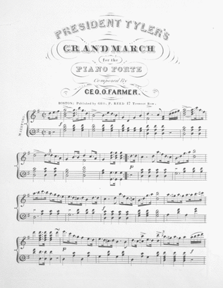 President Tyler's Grand March for the Piano Forte