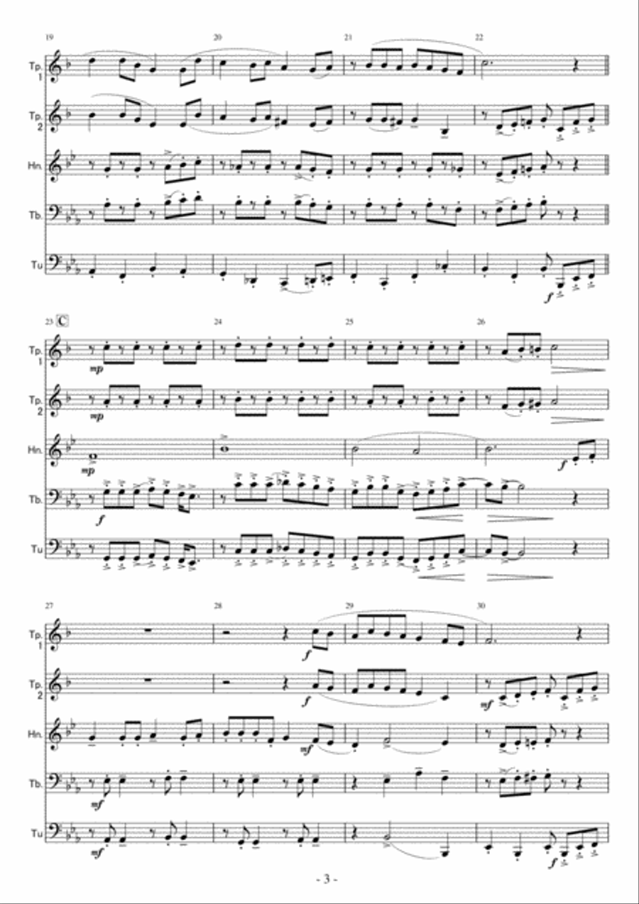 Top Of The World Brass Ensemble scores gallery preview page 3
