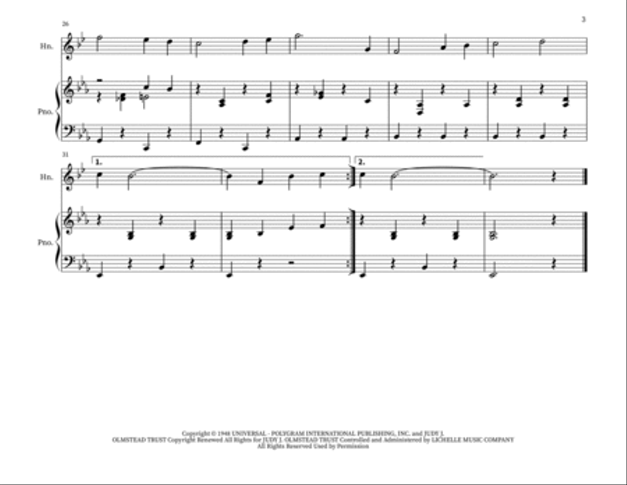 Blue Christmas Brass Duet scores gallery preview page 3