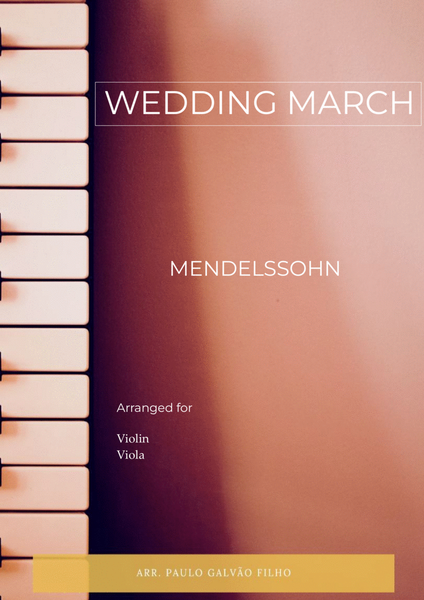 WEDDING MARCH - MENDELSSOHN - VIOLIN & VIOLA image number null