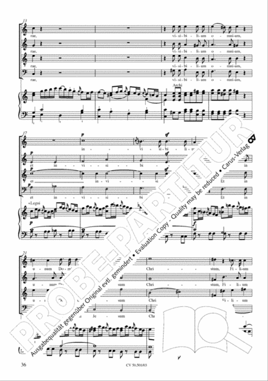 Mass in C Major 4-Part scores gallery preview page 37