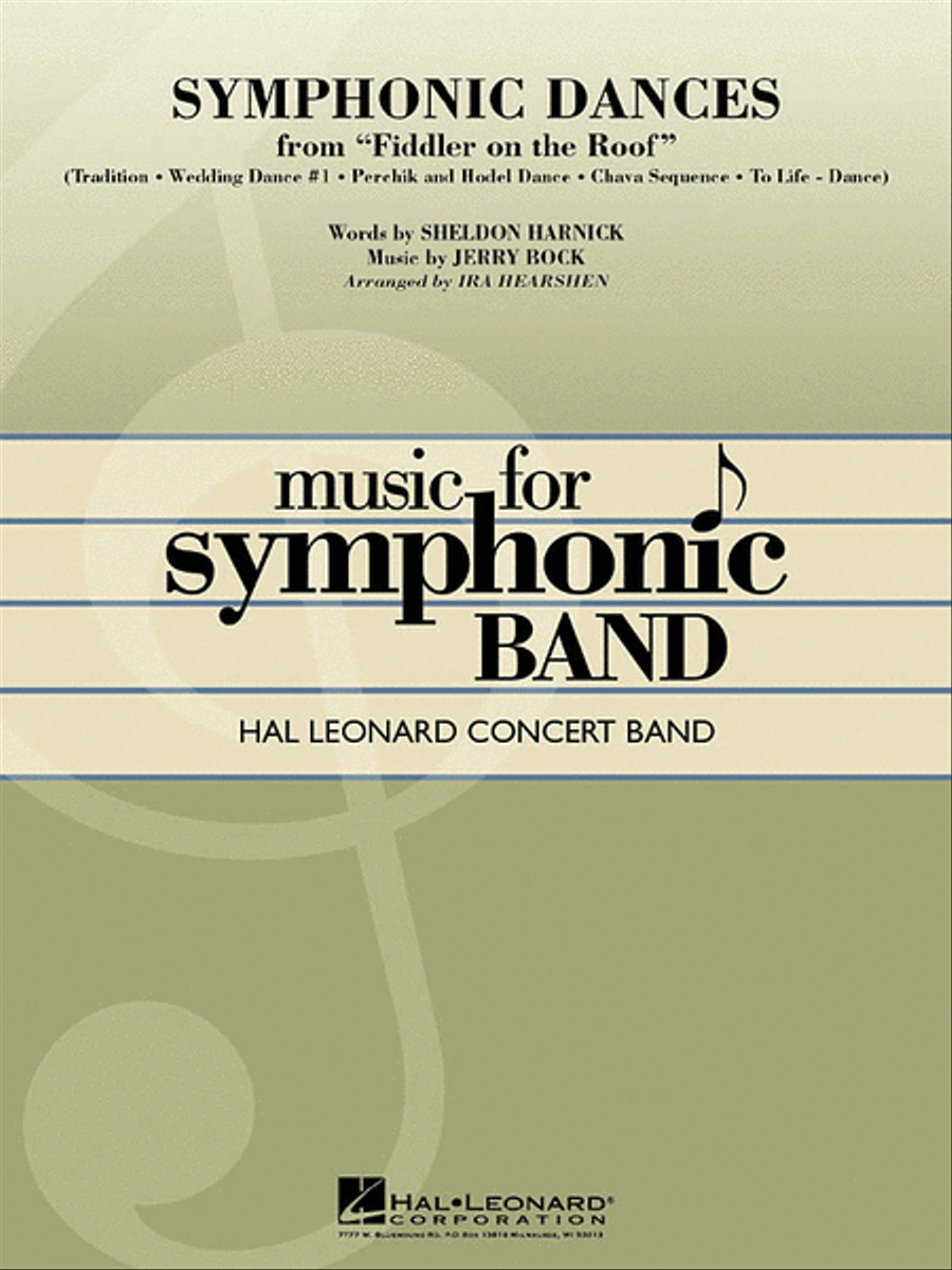 Symphonic Dances from Fiddler on the Roof Concert Band scores gallery preview page 1