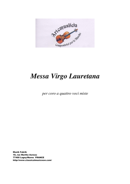 Messa Virgo Lauretana 4-Part - Digital Sheet Music