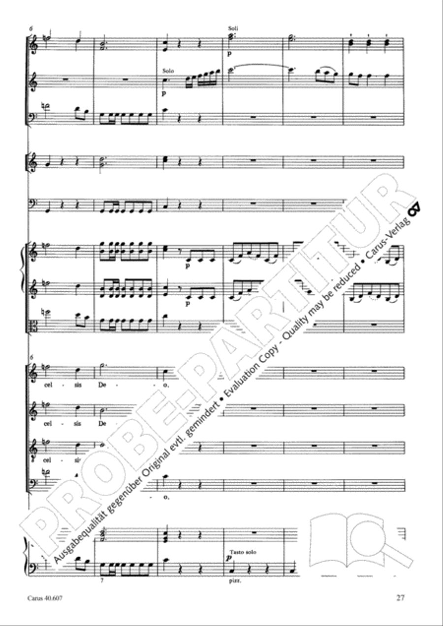 Mass in time of war (Missa in tempore belli) 4-Part scores gallery preview page 38