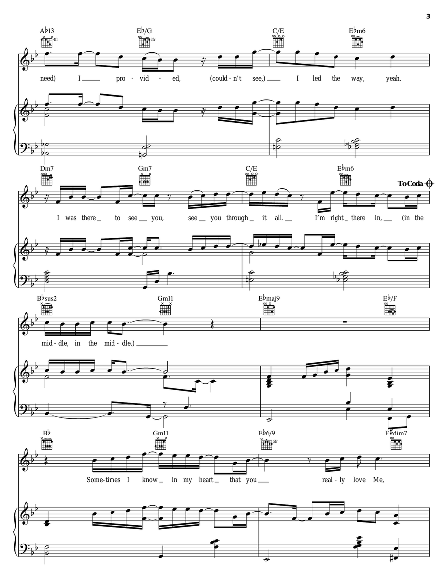 In The Middle In The Middle Piano, Vocal, Guitar scores gallery preview page 3