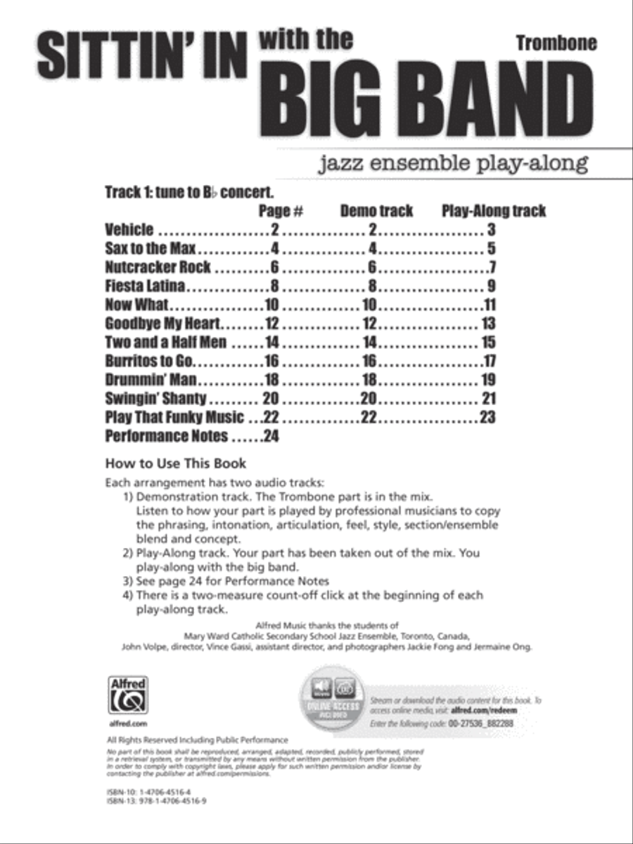 Sittin' In with the Big Band, Volume 1 Big Band scores gallery preview page 2