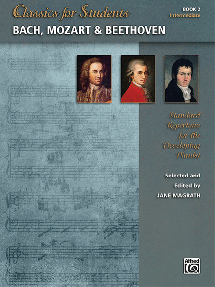Classics for Students -- Bach, Mozart & Beethoven, Book 2 Piano Method scores gallery preview page 1